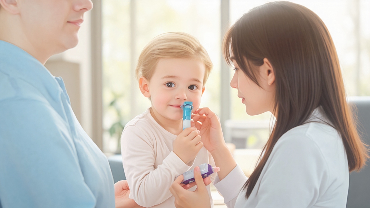 Wsparcie rodzica podczas inhalacji astmy u dziecka dla skutecznego leczenia